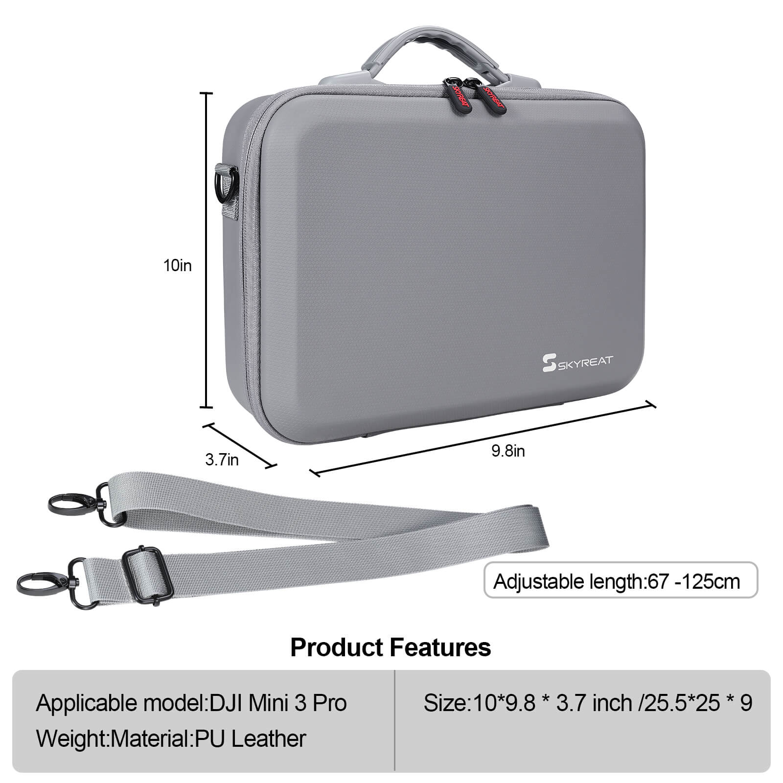 Skyreat Mini 4 Pro Hard Case, Waterproof Hard Shell Storage Bag for DJI  Mini 4 Pro Drone Fly More Combo with DJI RC 2 Controller Accessories