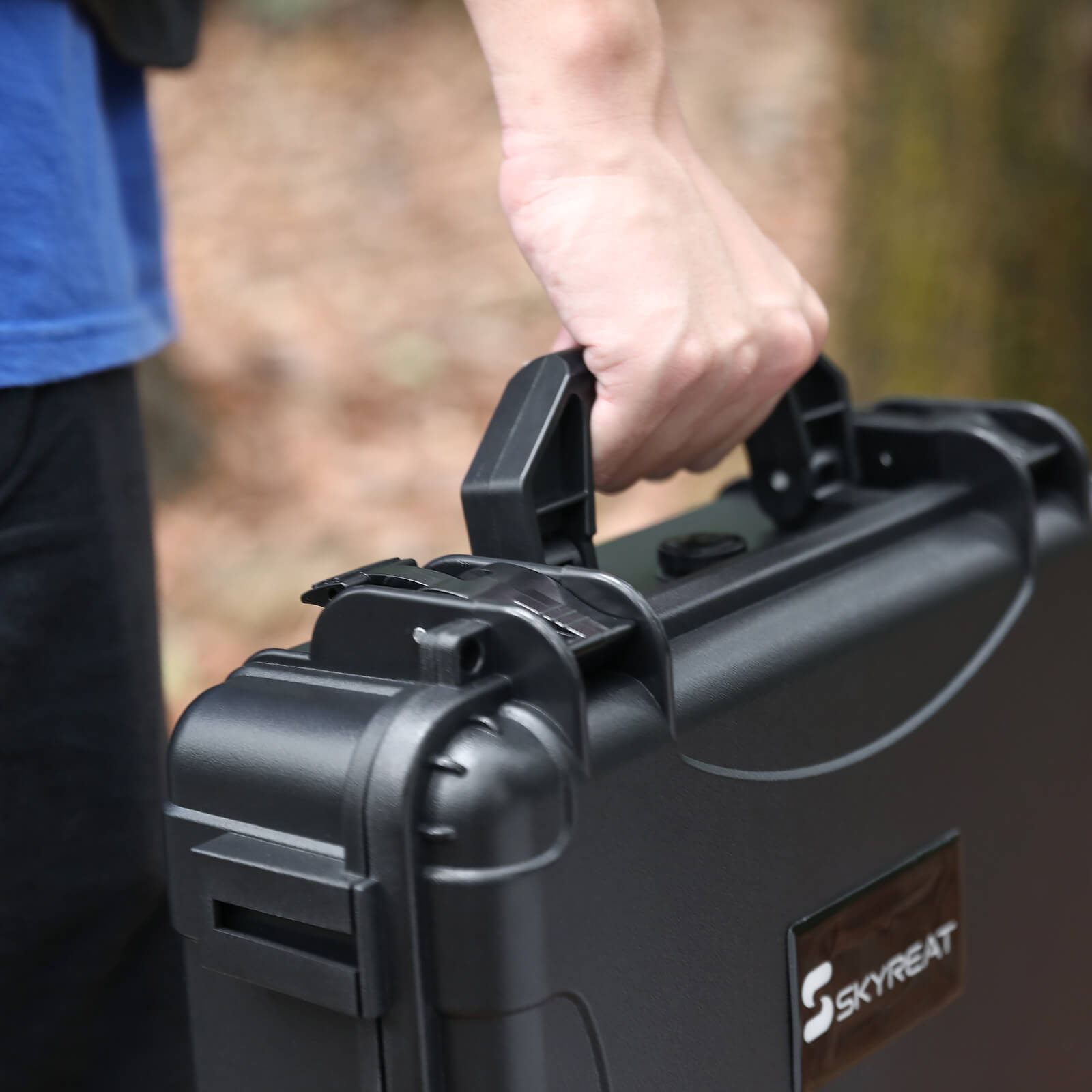 SKYREAT Mini 4 Pro Case, Portable PU Leather Storage Shoulder Bag